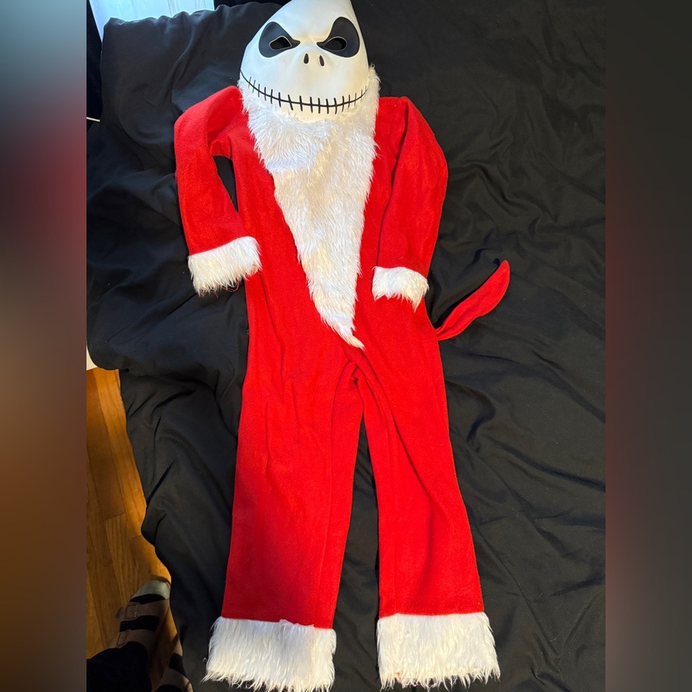 Kids santi Claus Jack skelington costume
